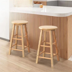 Solid Wood Stool Bar Multifunctional Bar High Stool Southern Home Minimalist High Chair Practical High Chair Nordic Style Chair