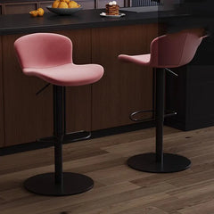 Pink Luxury Barstools Nordic With Back Reception Desks Aesthetic Vanity Bar Stools Swivel Adjustable Banqueta Trendy Furniture